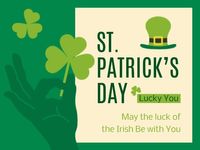 saint patrick, event, activity, St Patrick Day Wishes Card Template