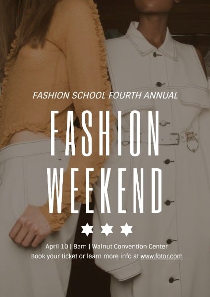 Fashion Weekend Show Event Poster