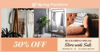 Orange Spring Furniture Sale Ads Facebook Ad Medium