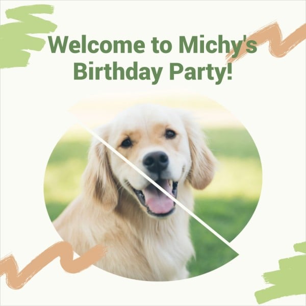 Cute Dog Birthday Photo Collage