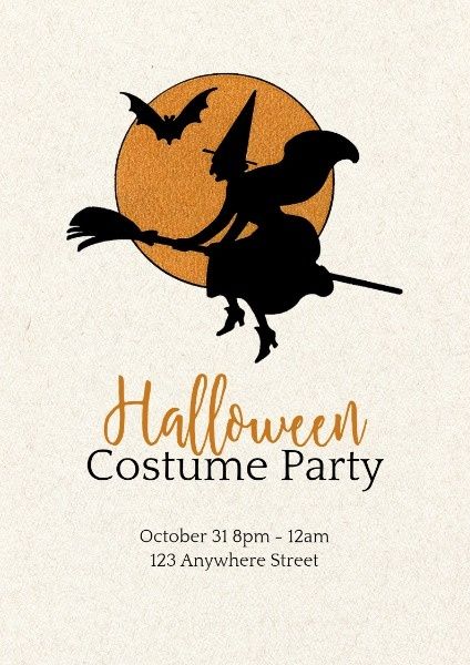 holiday, festival, celebration, Halloween Costume  Party Poster Template