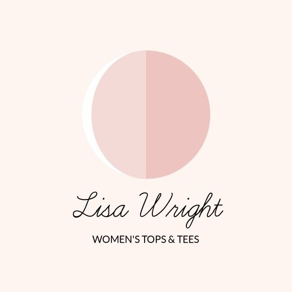 sale, retail, e-commerce, Pink Round Women's Clothes Store ETSY Shop Icon Template