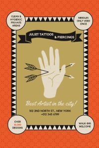 craft, design, workshop, Tattoo Store Pinterest Post Template
