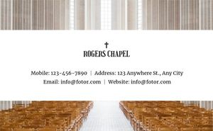 Chapel Information Business Card