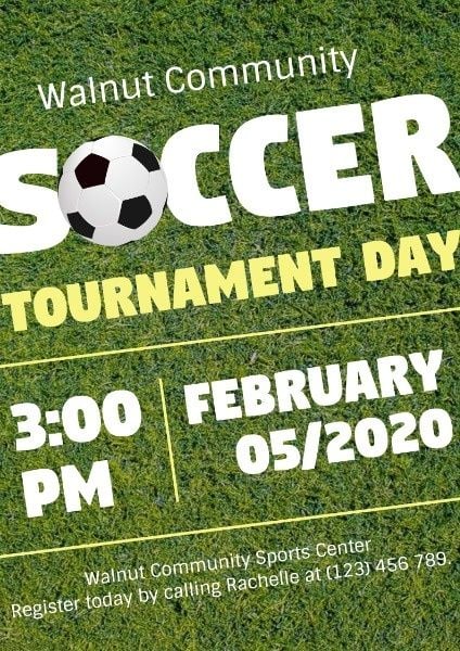 sports, sport, football, Soccer Tournament Day Poster Template