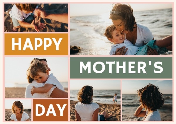 Mother's Day Classic Collage Postcard