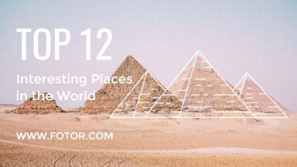 place of interest, interesting places, journey, Places Of Interest In The World Youtube Thumbnail Template
