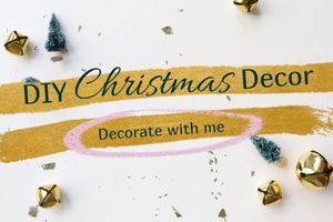 ゴールデンクリスマスの装飾 ブログヘッダー