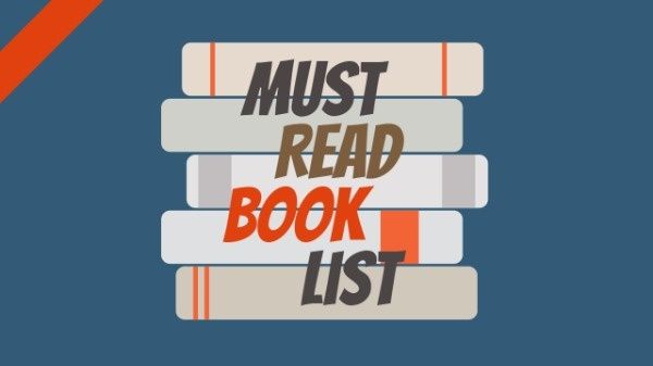 reading, guide, recommendation, Must Read Book List Youtube Thumbnail Template