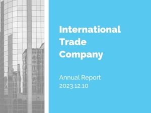 companies, annual report, reports, International Trade Company Ppt Presentation 4:3 Template