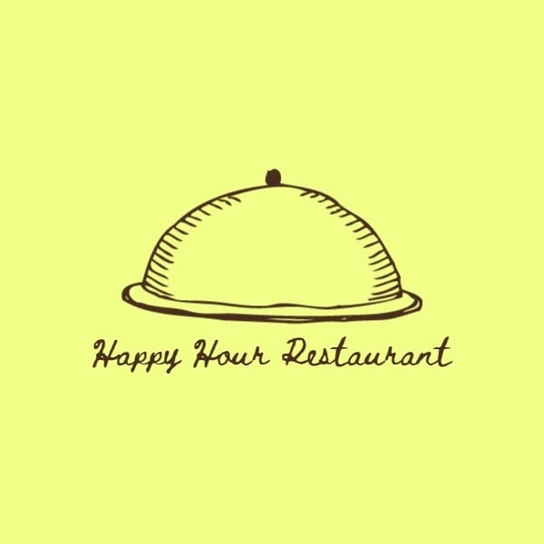 Yellow And Simple Restaurant Sales Logo
