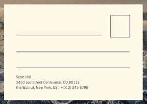 travel, trip, city, Over The Mountain Postcard Template