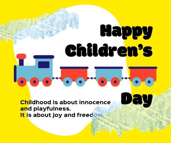 childrens day, kids, kid, Happy Children's Day Facebook Post Template