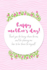 woman, mom, thx, Happy Mother Day Card Pinterest Post Template