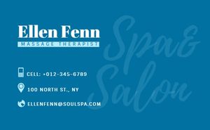 Spa Promotion Business Card