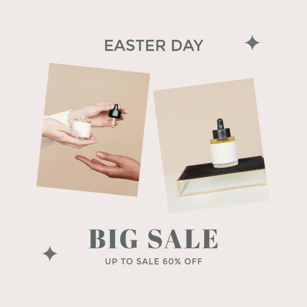 Beige Clean Easter Sale Instagram Post