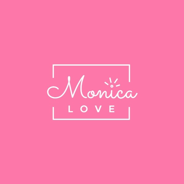 Pink Text Logo ETSY Shop Icon