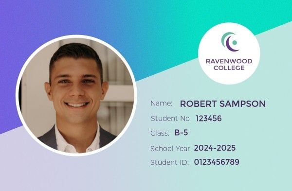 class, college, study, Blue Student ID Card ID Card Template