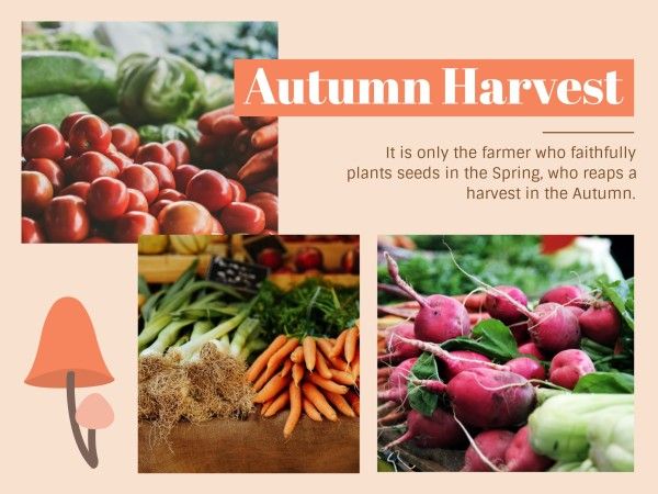 season, fall, fruit, Autumn Harvest Card Template