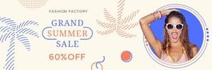 fashion, summer sales, events, Grand summer sale Email Header Template