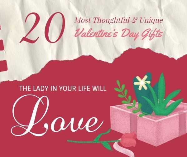 gift, love, valentines day, Valentine's Day Ideas  Facebook Post Template