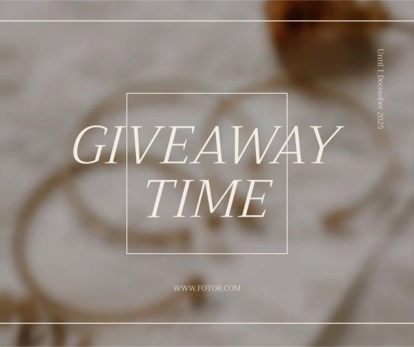 Fashion E-commerce Online Shopping Branding Giveaway Facebook Post
