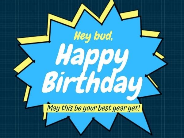 party, happy, life, Cool Cartoon Birthday Card Template