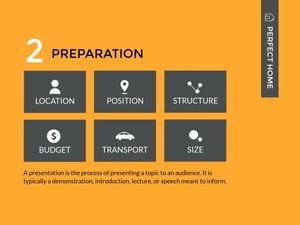 outline, overview, preparation, Orange Perfect Home Ppt Presentation 4:3 Template