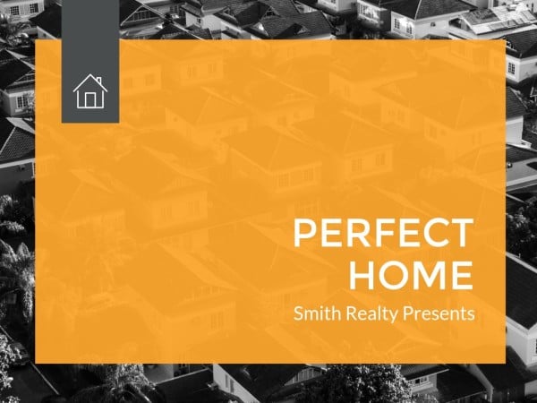Orange Perfect Home Ppt Presentation 4:3