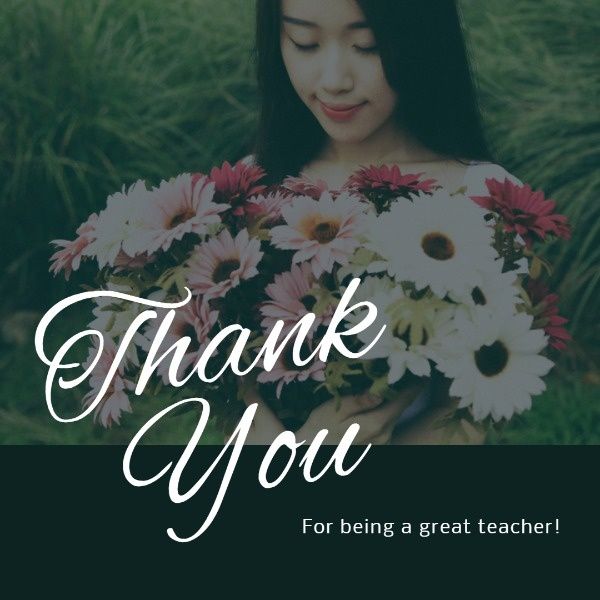 world teachers’ day, world teachers day, appreciation, Modern Teacher's Day Thank You Instagram Post Template