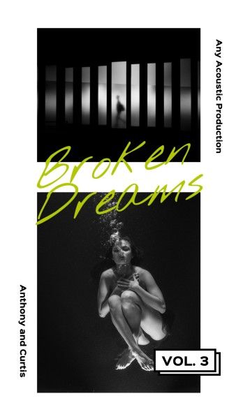 cover, girl, artistic, Broken Dream Arts Instagram Story Template