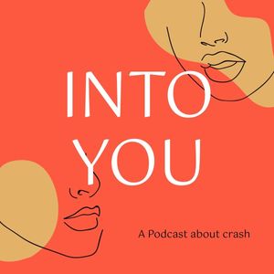 relationship, couple, love story, Orange Into You Crash Podcast Cover Template