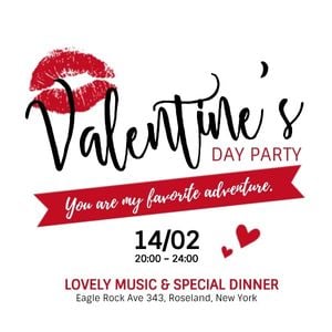 Valentine's Day Party Instagram Post
