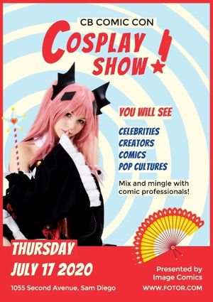 anime, expo, exhibition, Cosplay Show Poster Template