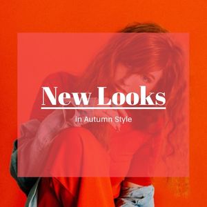 vlog, beautiful, fashionista, New Looks In Autumn Style Instagram Post Template