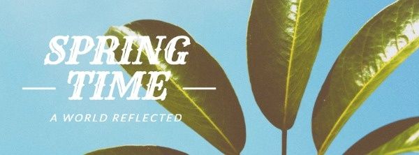 season, leaves, nature, Spring Time Green Plant Banner Facebook Cover Template