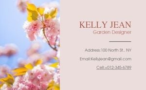 Gardening Service Business Card