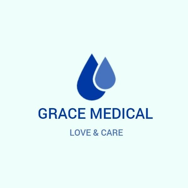 clinic, hospital, care, Modern Grace Medical Logo Template