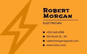 electrical services, life, lifestyle, Bloom Energy Business Card Template