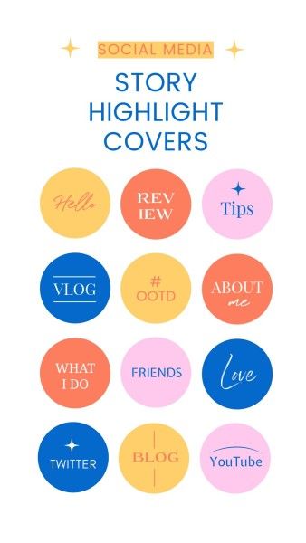 instagram story, social media, daily, Simple Fashion Instagram Highlight Cover Template