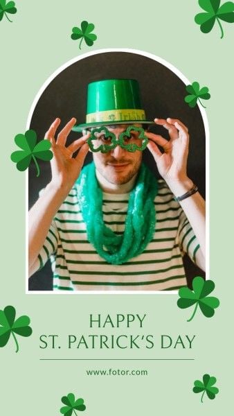 Green Hat Saint Patricks Day Instagram Story