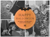 happy halloween, greeting, wishing, Halloween Costume Party Invitation Card Template