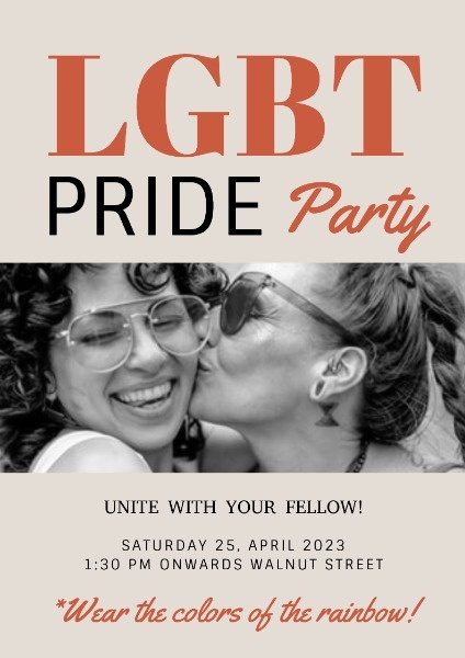 Black Pride Month Party Poster