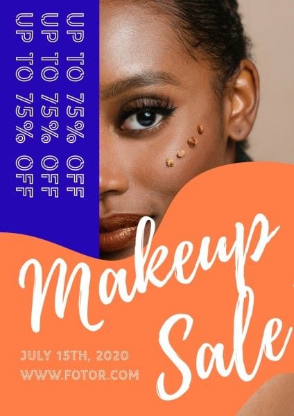 cosmetics, life, lifestyle, Makeup Sale Poster Template