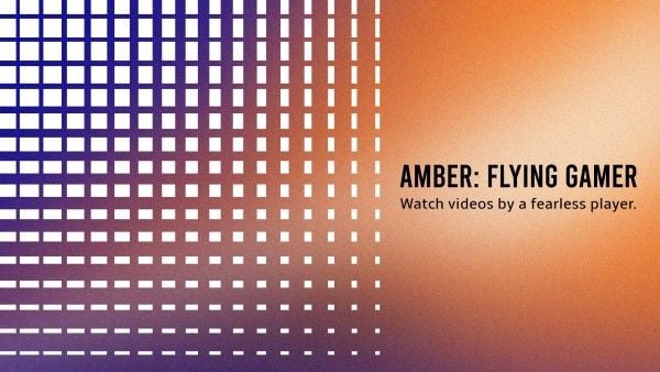 youtube end screen, end cards, end screen, Gradient Flying Gamer Youtube Channel Art Template