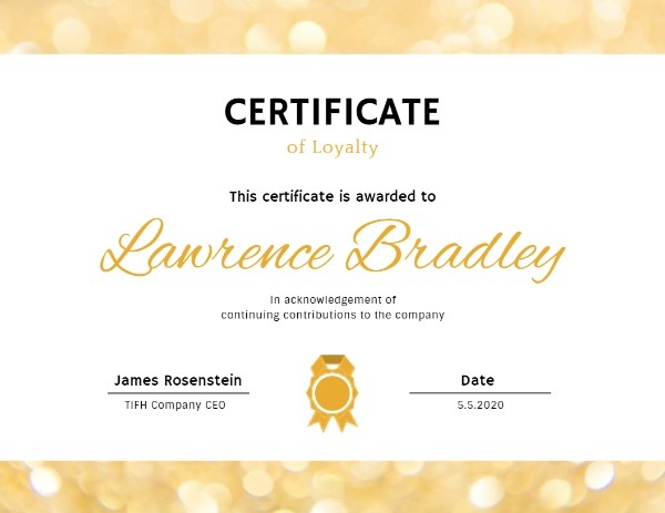 experience certificate template