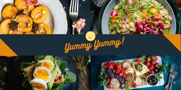 cook, hobby, snack, Delicious Food Twitter Post Template