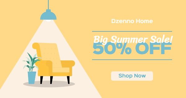 Big summer sale Facebook Ad Medium