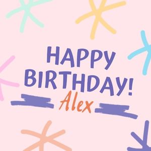 カスタマイズ可能なハッピーバースデーカードinstagram投稿のテンプレート Fotorデザインツール