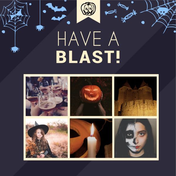 万圣节, hallowmas, saint patrick, Photos Halloween Party Invitation Instagram Post Template
